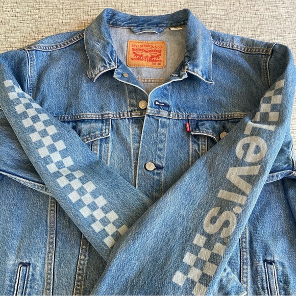 Levi's Men's Motorcross Legend Trucker Racing Jean Jacket Sz XXL Denim Men/Women - Picture 9 of 9